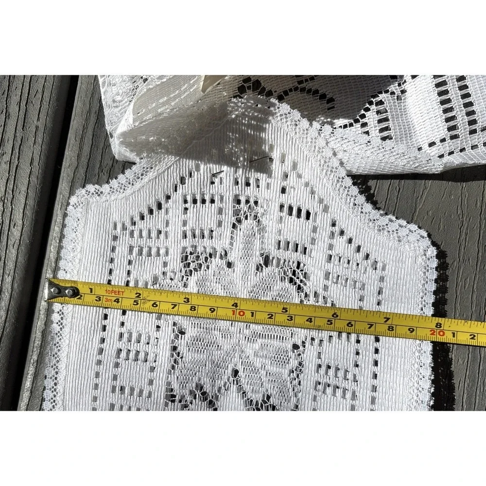 3 Vintage Doilies usa Lady G‎ Linen Cottage Fairy Core Crochet Table Decor White